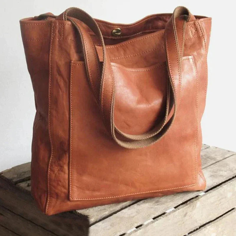 Lorena Faux Leather Tote Bag