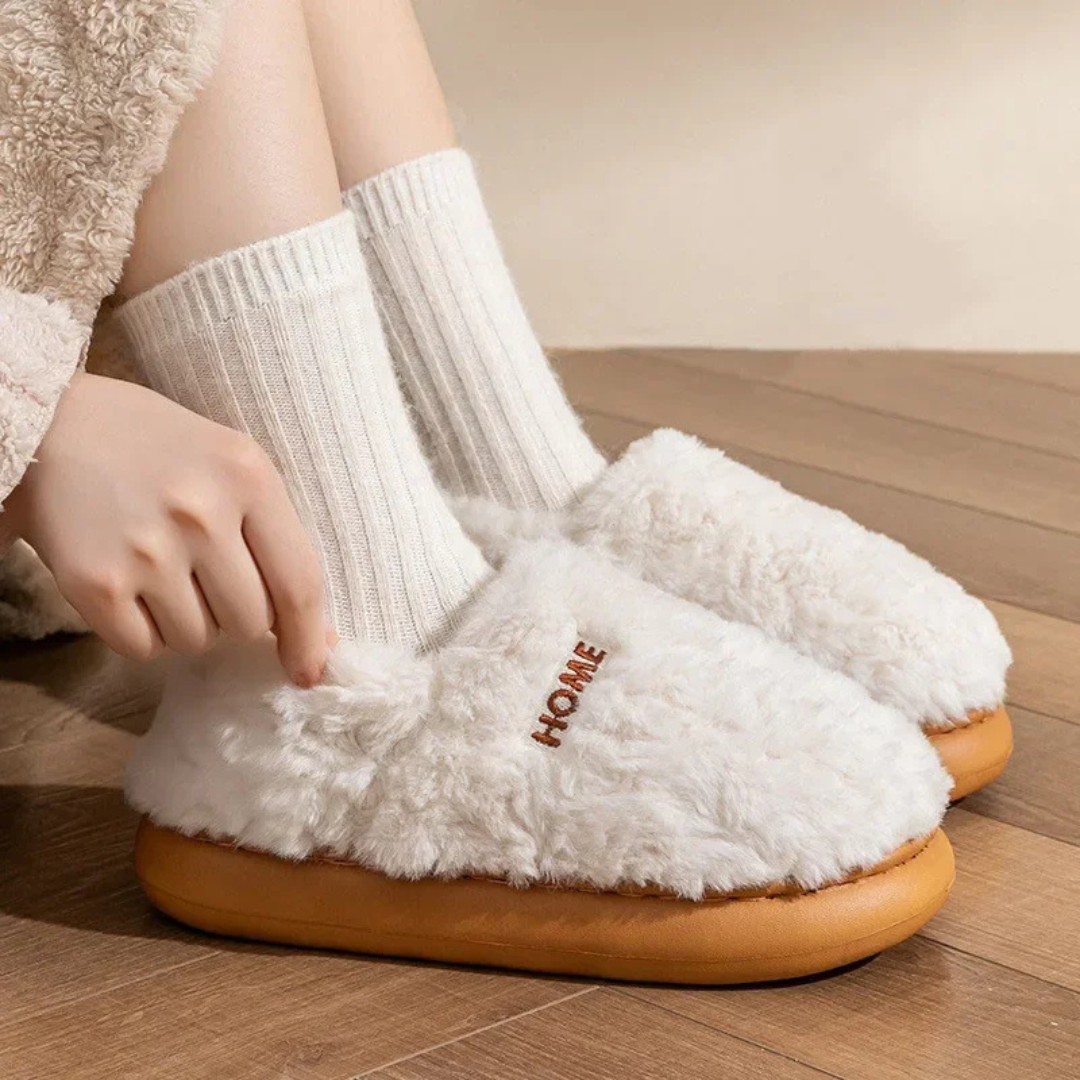 HOME™ | Lined Plush Slippers