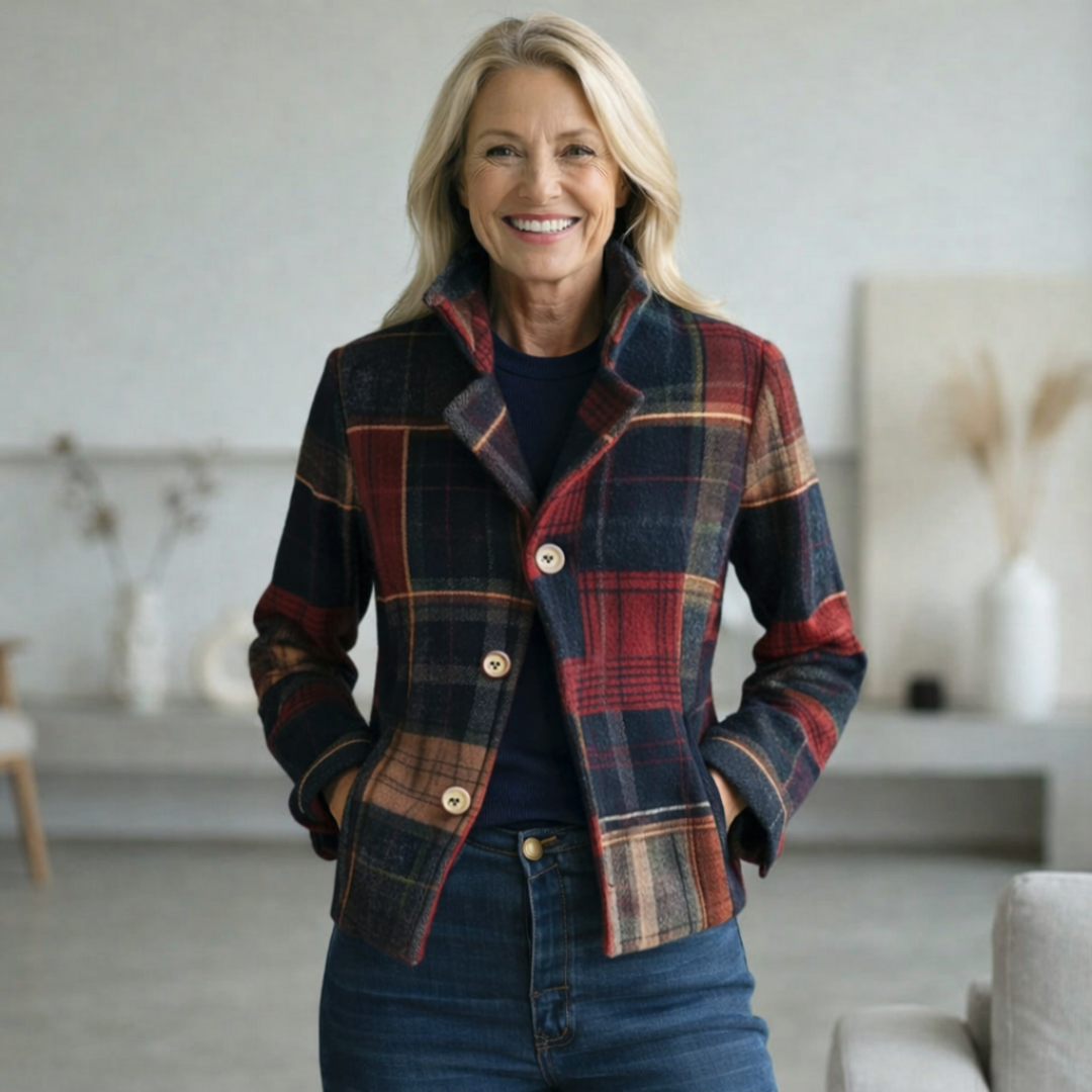 Natalie™ | Royal Check Tailored Jacket