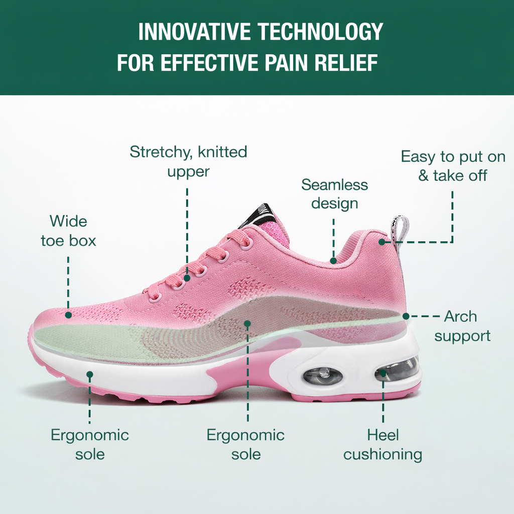 HarmonyStep™ Orthopedic Shoes – Pink