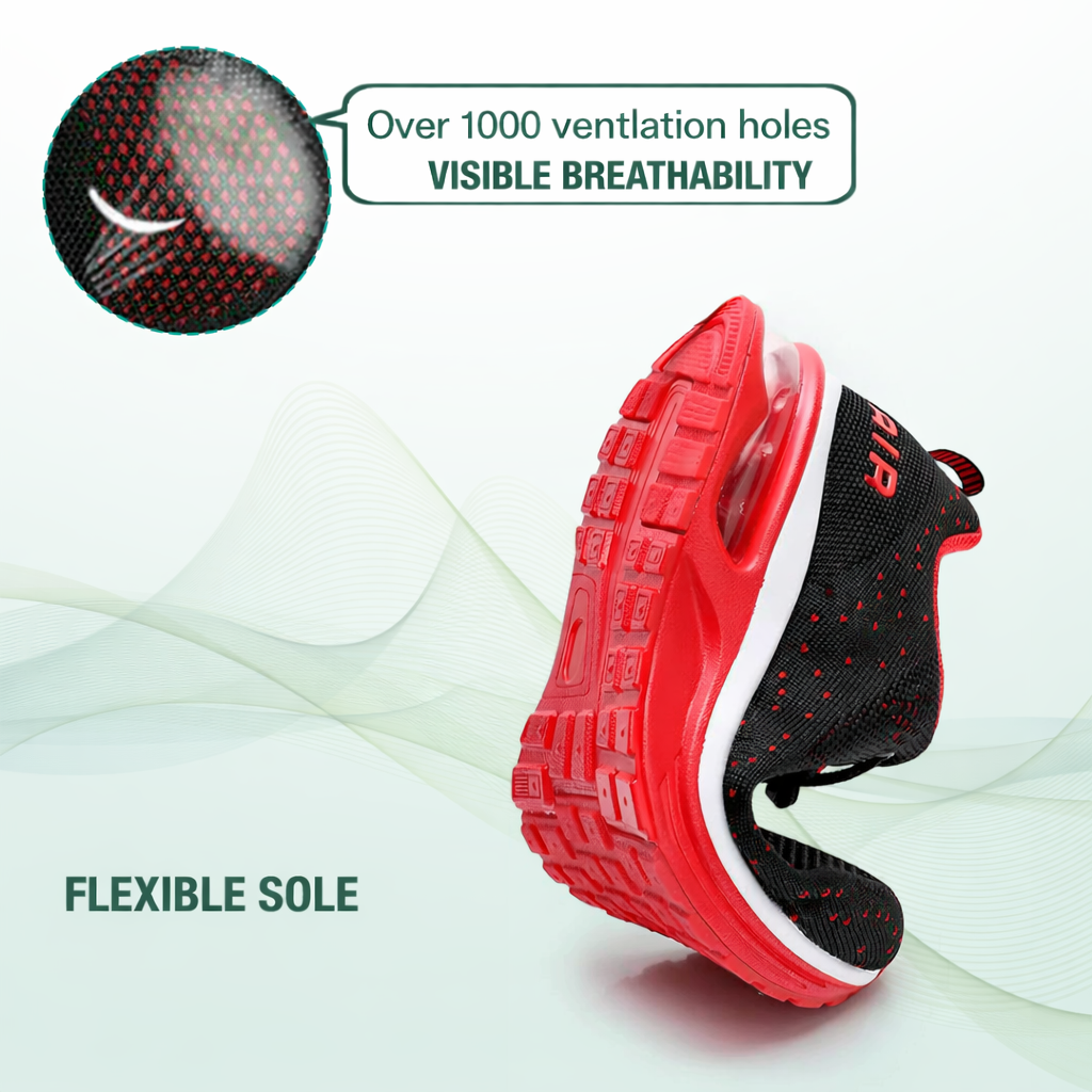 StrideFlex Orthopedic Shoes – Red