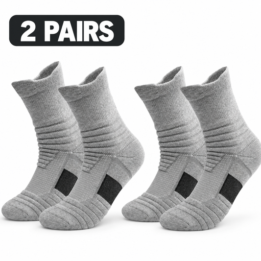 StrideGuard Cushioned Performance Crew Socks