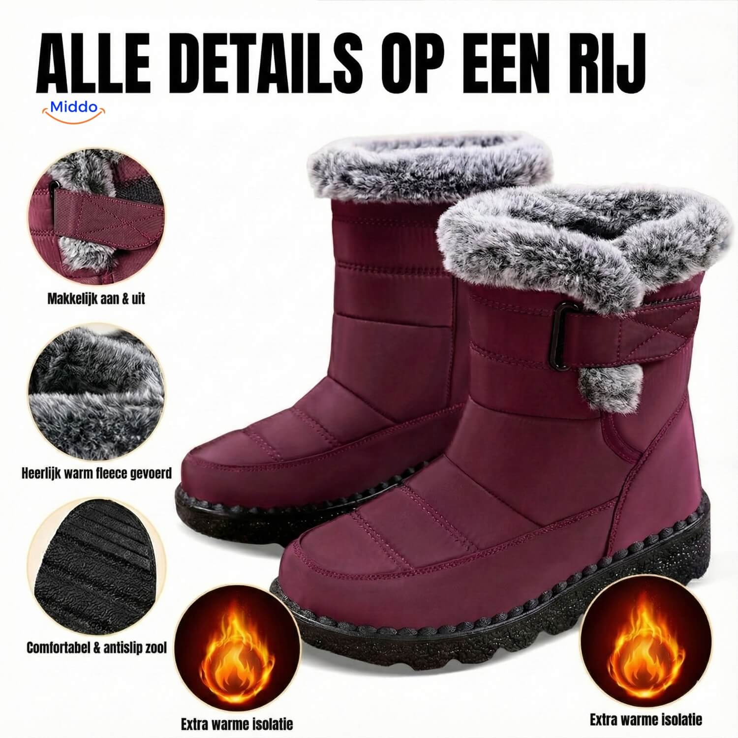 Thermal Boots | Warm Lined, Anti-Slip & Water-Resistant