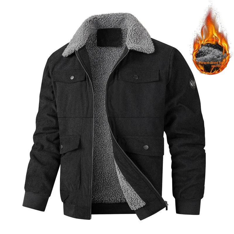 Fleece-Lined Corduroy Jacket