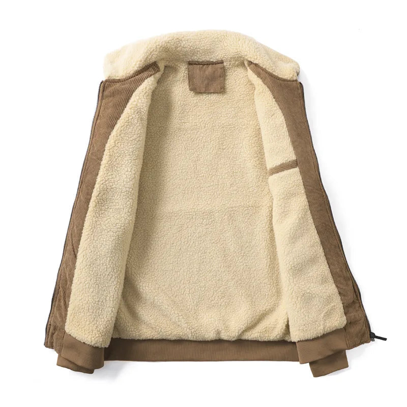 Fleece-Lined Corduroy Jacket