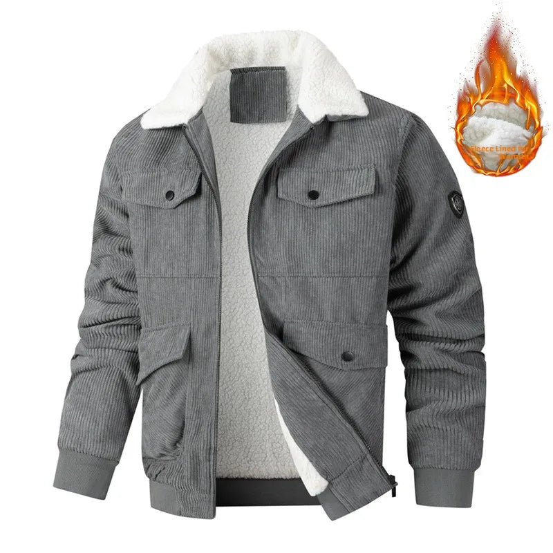 Fleece-Lined Corduroy Jacket