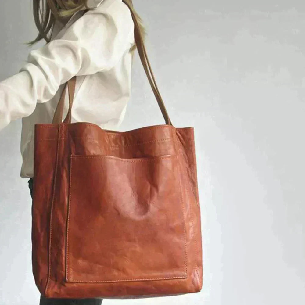 Lorena Faux Leather Tote Bag