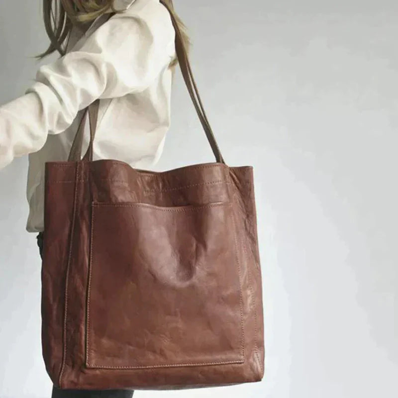 Lorena Faux Leather Tote Bag