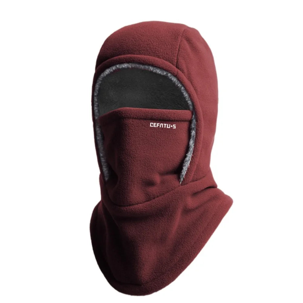 Fleece-Lined 2-in-1 Hood & Face Mask