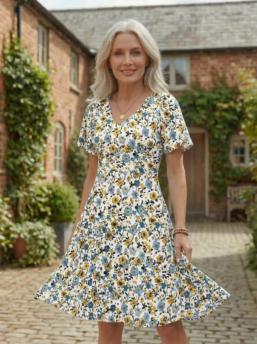 Rosalie™ Floral Comfort Dress