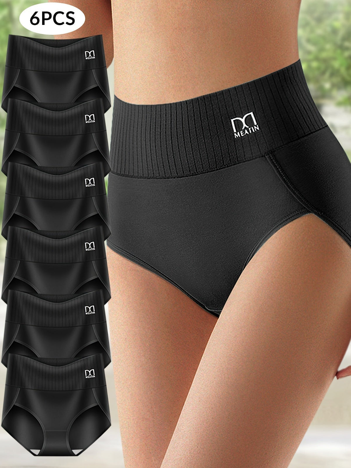 Comfora™ | 6-Pack Breathable, Comfortable High-Waisted Underwear with Tummy Support