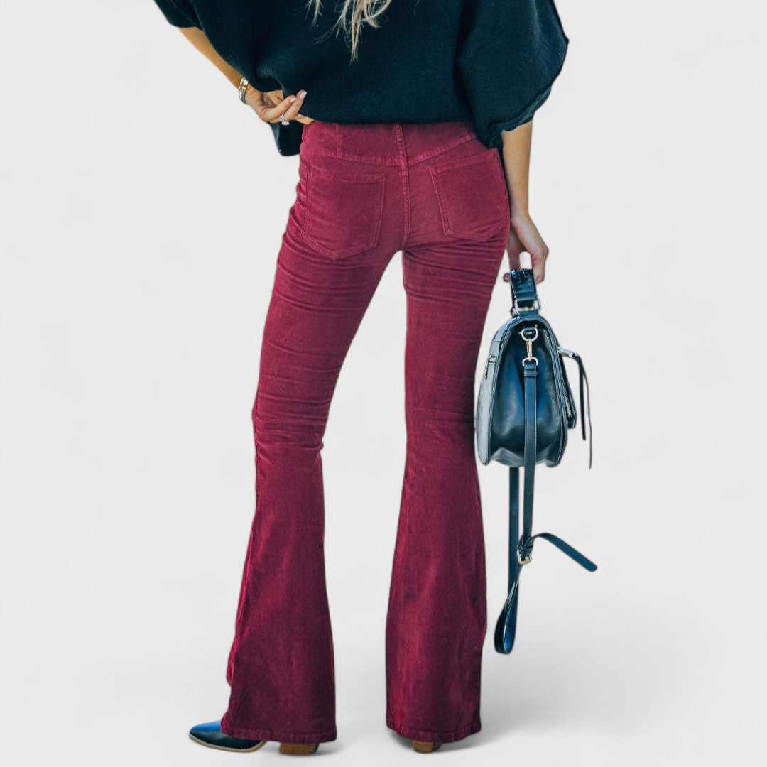 Flared Corduroy Trousers