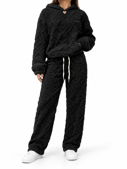 CuddleWeave Plush Hoodie Set