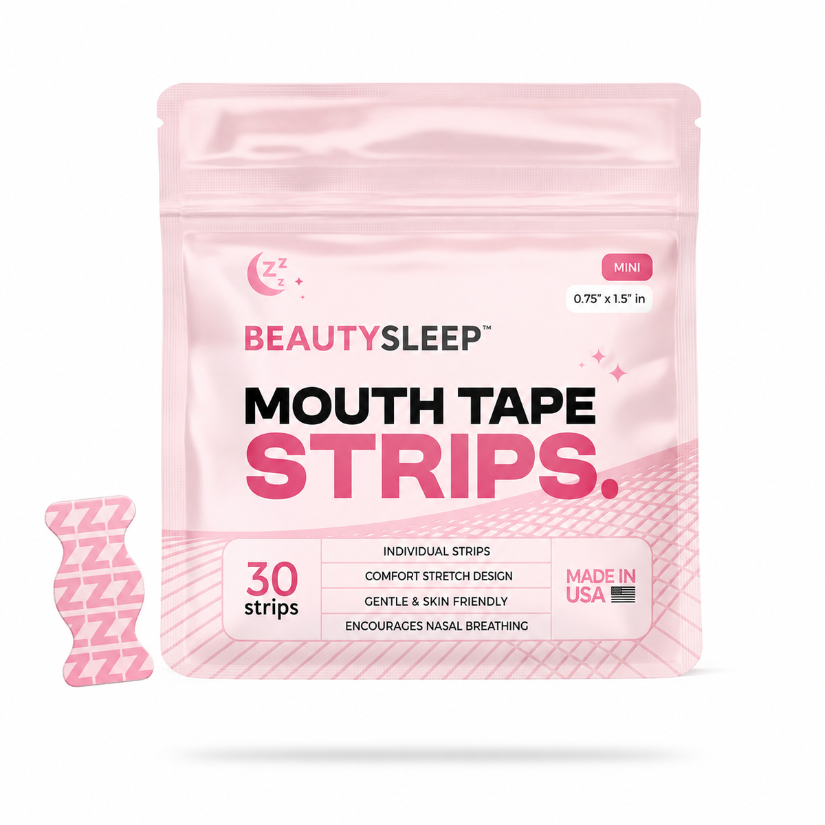 BeautySleep™ Mouth Tape  Gentle Overnight Mouth Strips