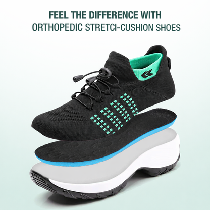 Ambulo Orthopedic Knit Shoes – Green Black