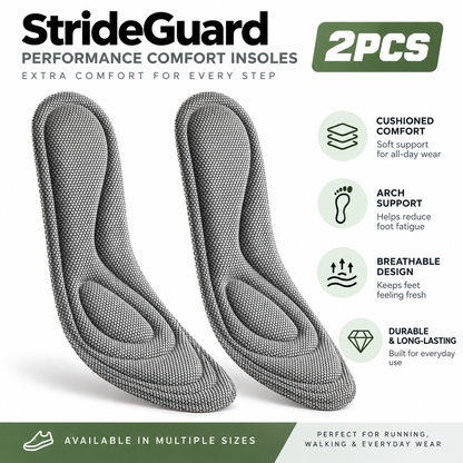 StrideGuard Performance Comfort Insoles