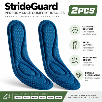StrideGuard Performance Comfort Insoles