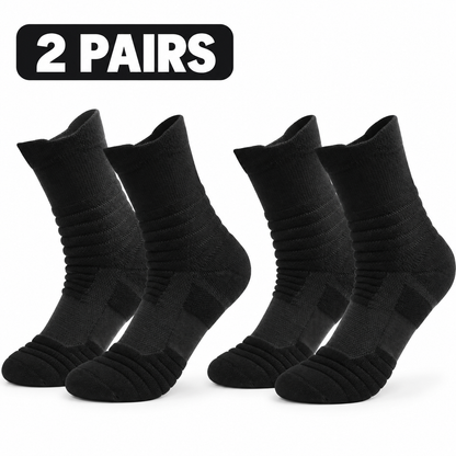 StrideGuard Cushioned Performance Crew Socks