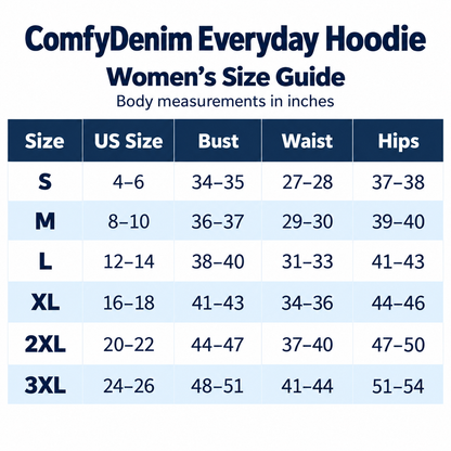 ComfyDenim Everyday Hoodie
