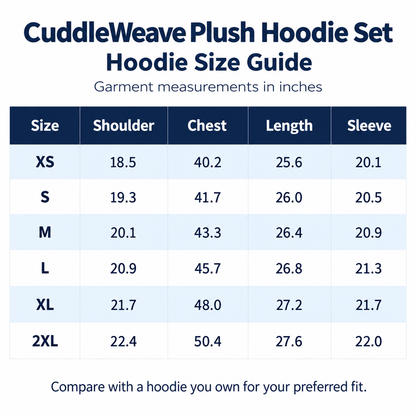 CuddleWeave Plush Hoodie Set