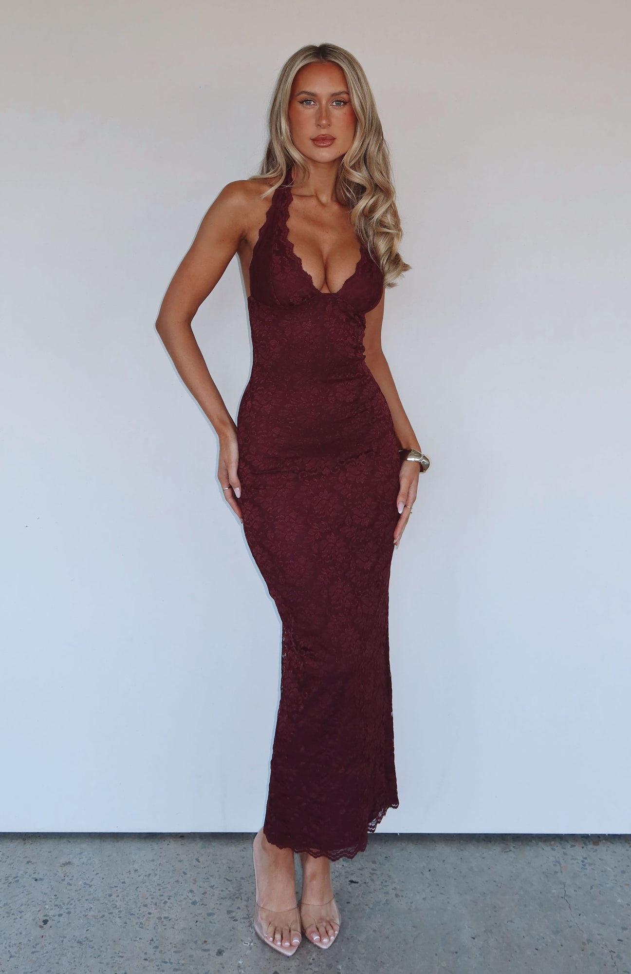 After Hours Lace Maxi Dress