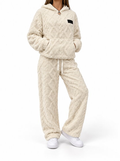 CuddleWeave Plush Hoodie Set