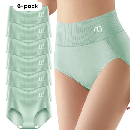 Comfora™ | 6-Pack Breathable, Comfortable High-Waisted Underwear with Tummy Support