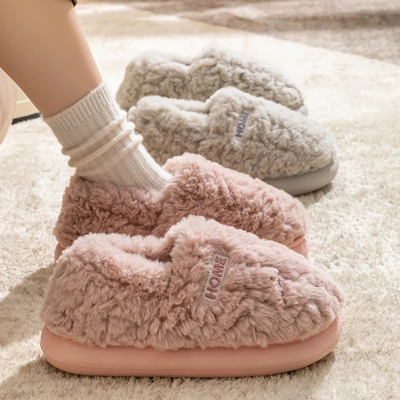 HOME™ | Lined Plush Slippers
