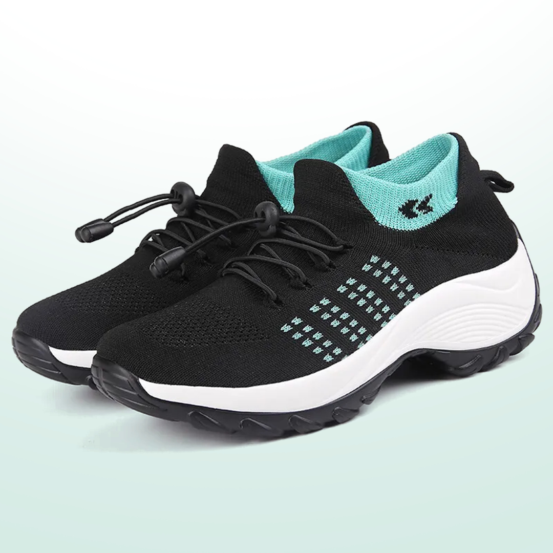 Ambulo Orthopedic Knit Shoes – Green Black