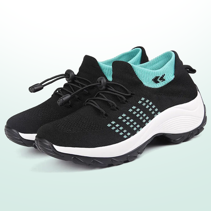 Ambulo Orthopedic Knit Shoes – Green Black