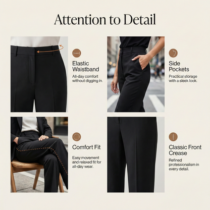 Women’s high-waisted suit trousers
