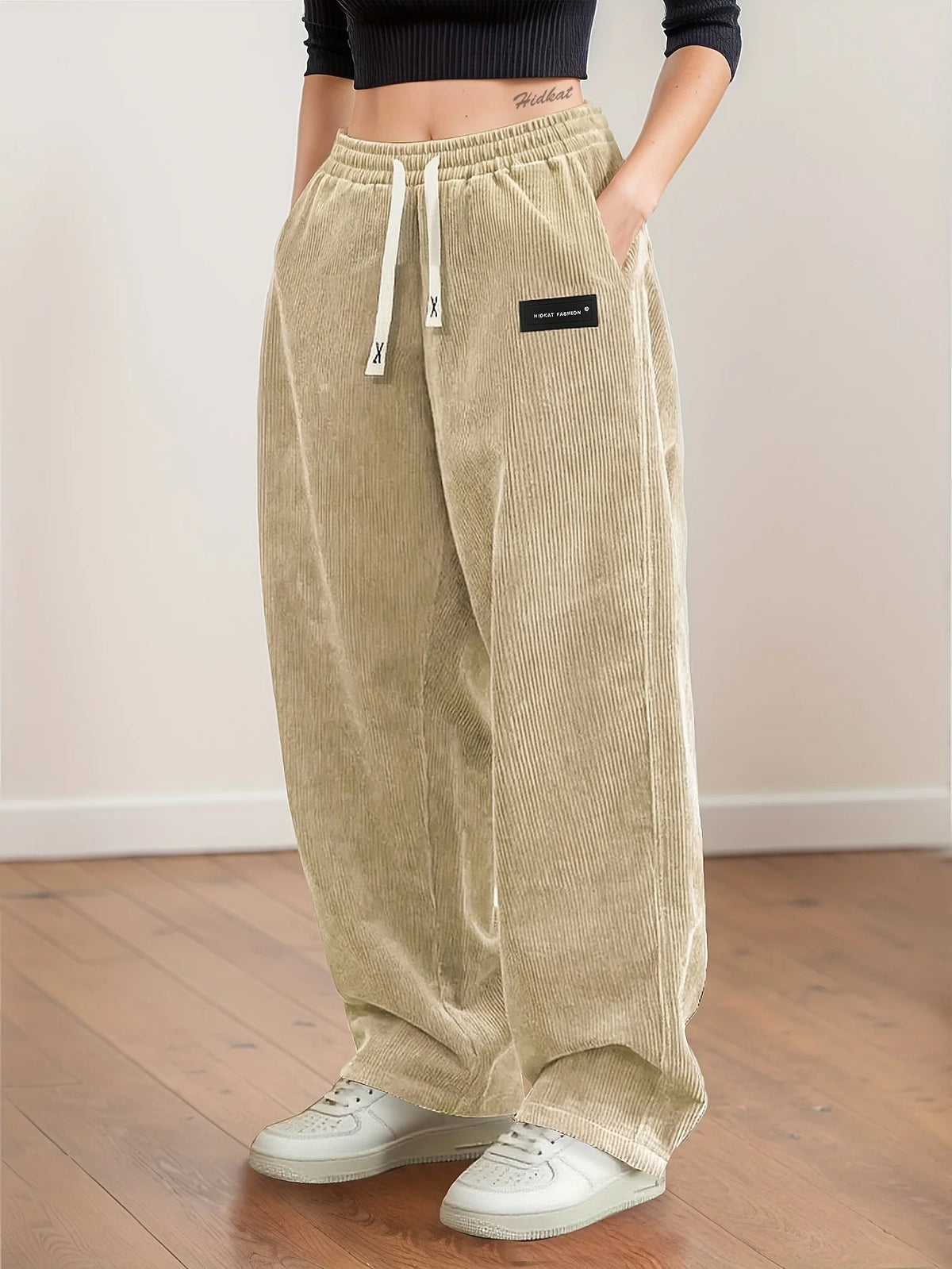 Eva Straight Leg Corduroy Trousers