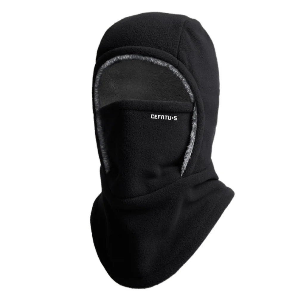 Fleece-Lined 2-in-1 Hood & Face Mask