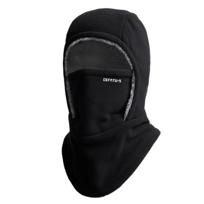 Fleece-Lined 2-in-1 Hood & Face Mask