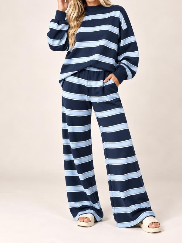 Soft Striped Lounge Set