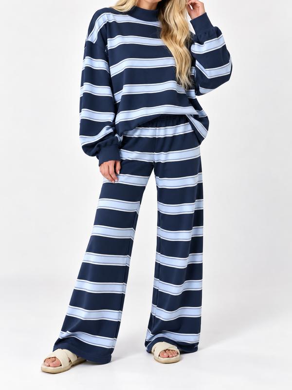 Soft Striped Lounge Set