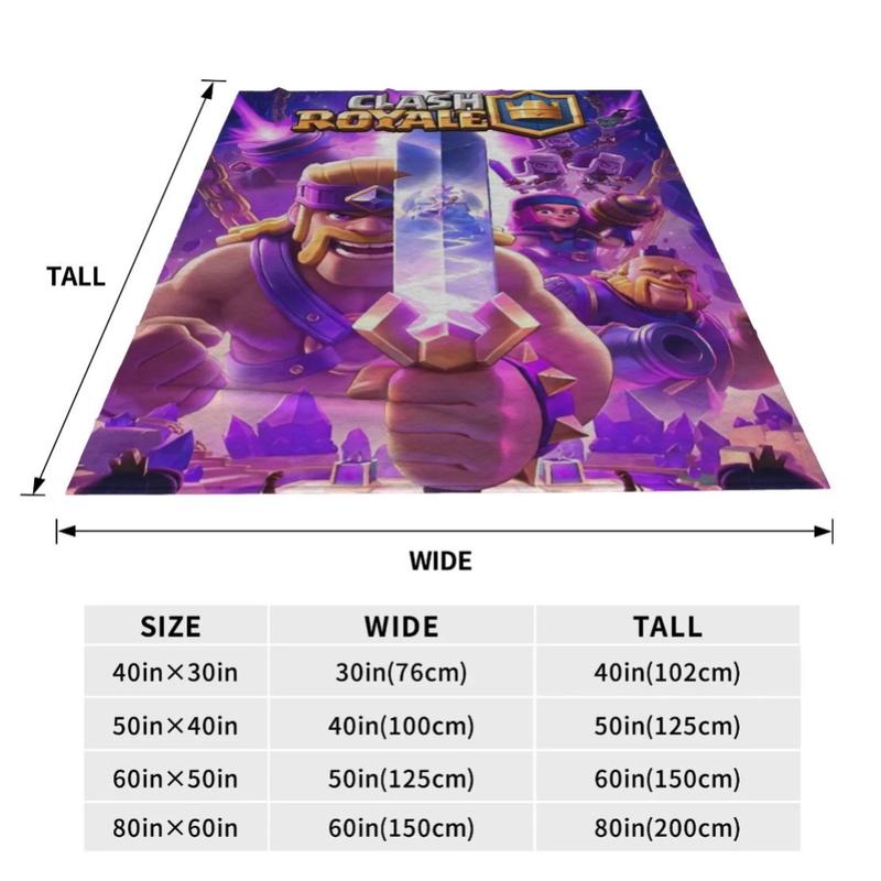 Clash Royale Soft Blanket