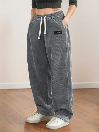 Eva Straight Leg Corduroy Trousers