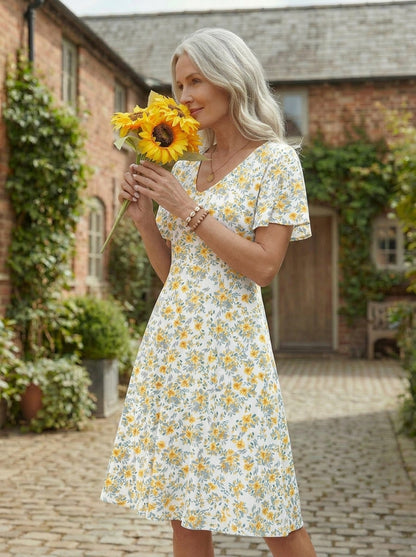 Rosalie™ Floral Comfort Dress