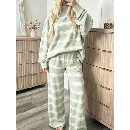 Soft Striped Lounge Set