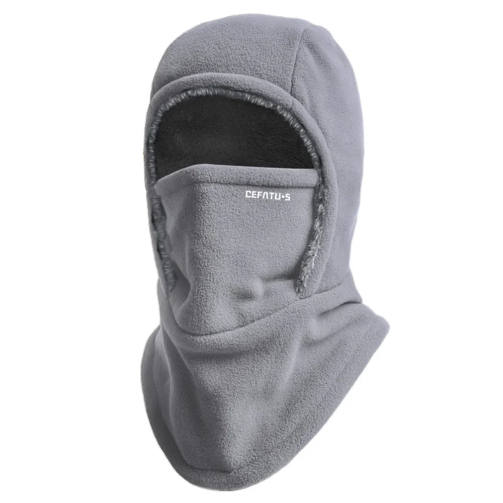 Fleece-Lined 2-in-1 Hood & Face Mask