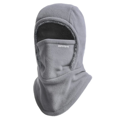Fleece-Lined 2-in-1 Hood & Face Mask
