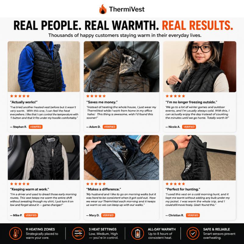 HeatHaven Unisex Rechargeable Heated Vest