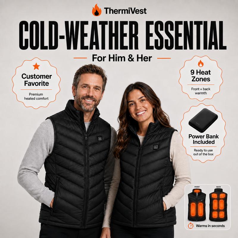 HeatHaven Unisex Rechargeable Heated Vest