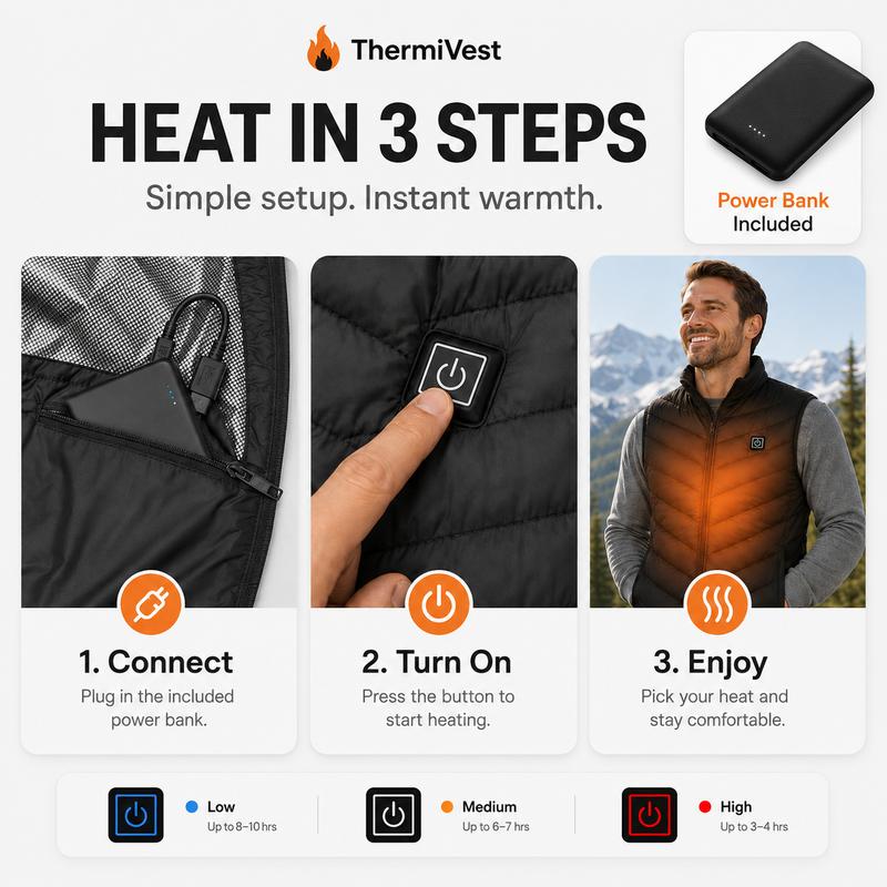 HeatHaven Unisex Rechargeable Heated Vest