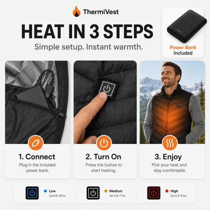 HeatHaven Unisex Rechargeable Heated Vest