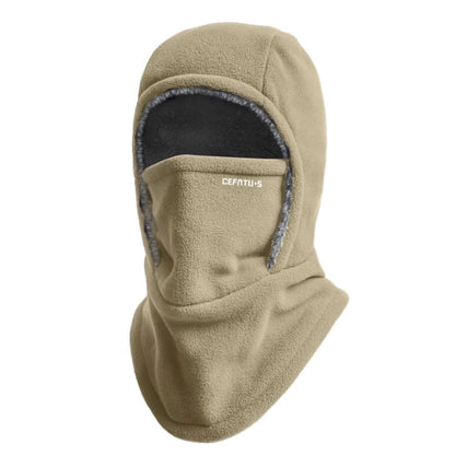 Fleece-Lined 2-in-1 Hood & Face Mask