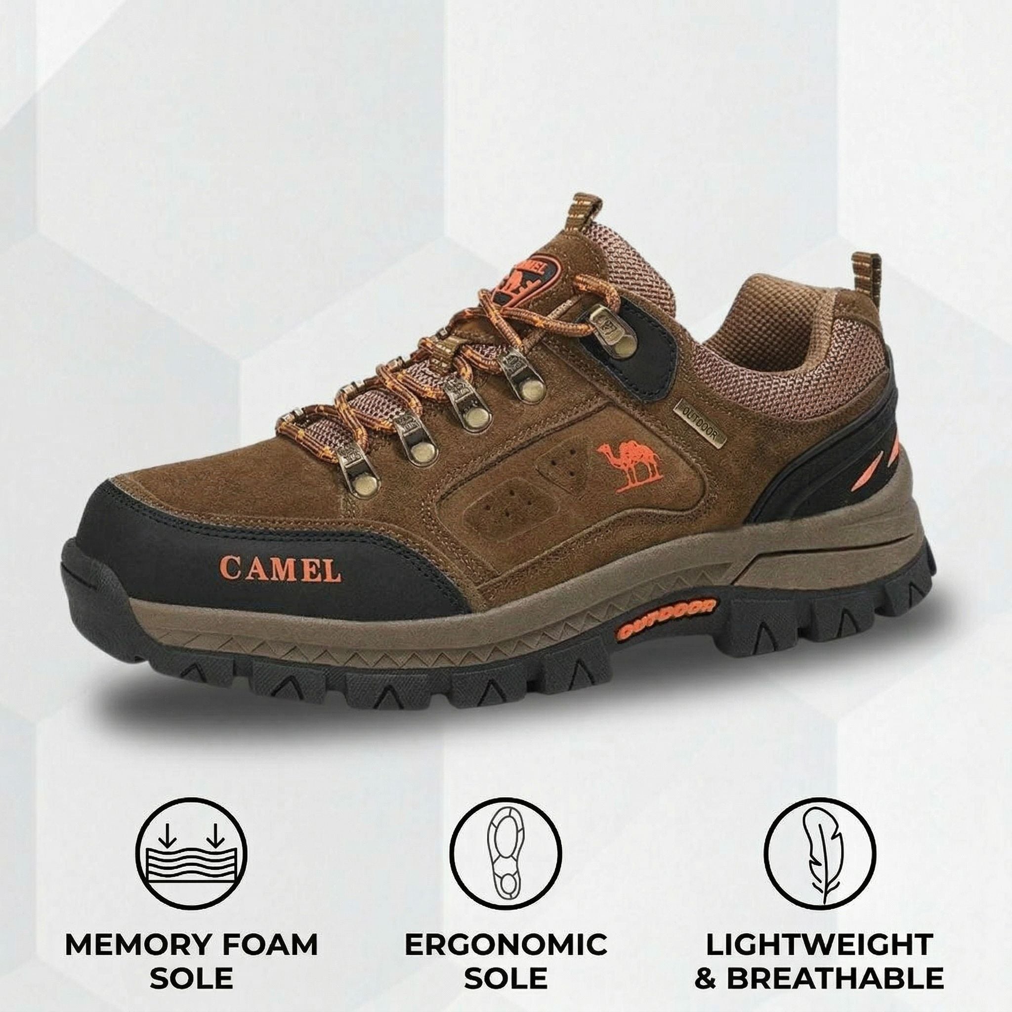 CAMEL MID™ | All-Terrain Walking Shoes