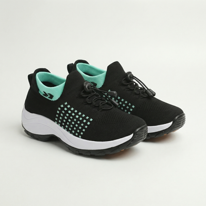 Ambulo Orthopedic Knit Shoes – Green Black