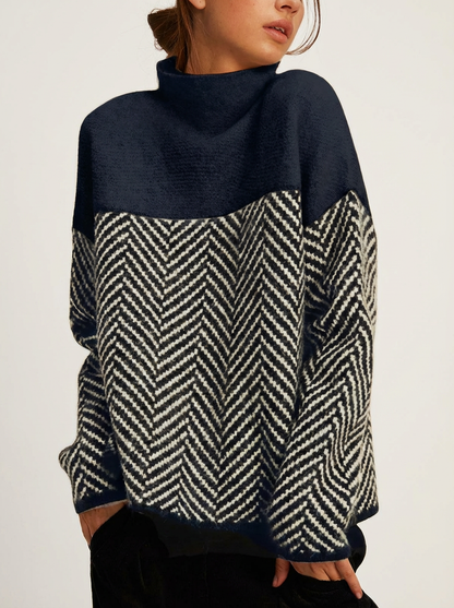 Herringbone Knit Sweater